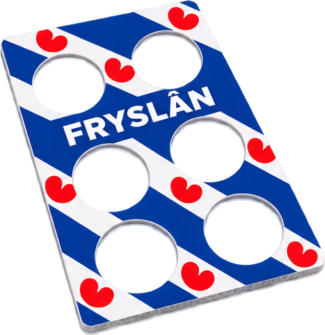 FRYSLÂN-tray met zes ronde gaten